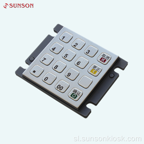 Braillova šifrirna blazinica PIN za prodajni avtomat